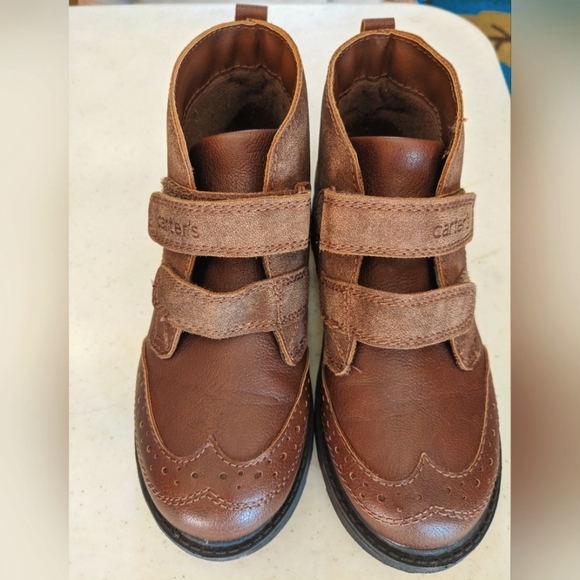Carter's Brown Bennie Boots - 1M - Picture 1 of 5